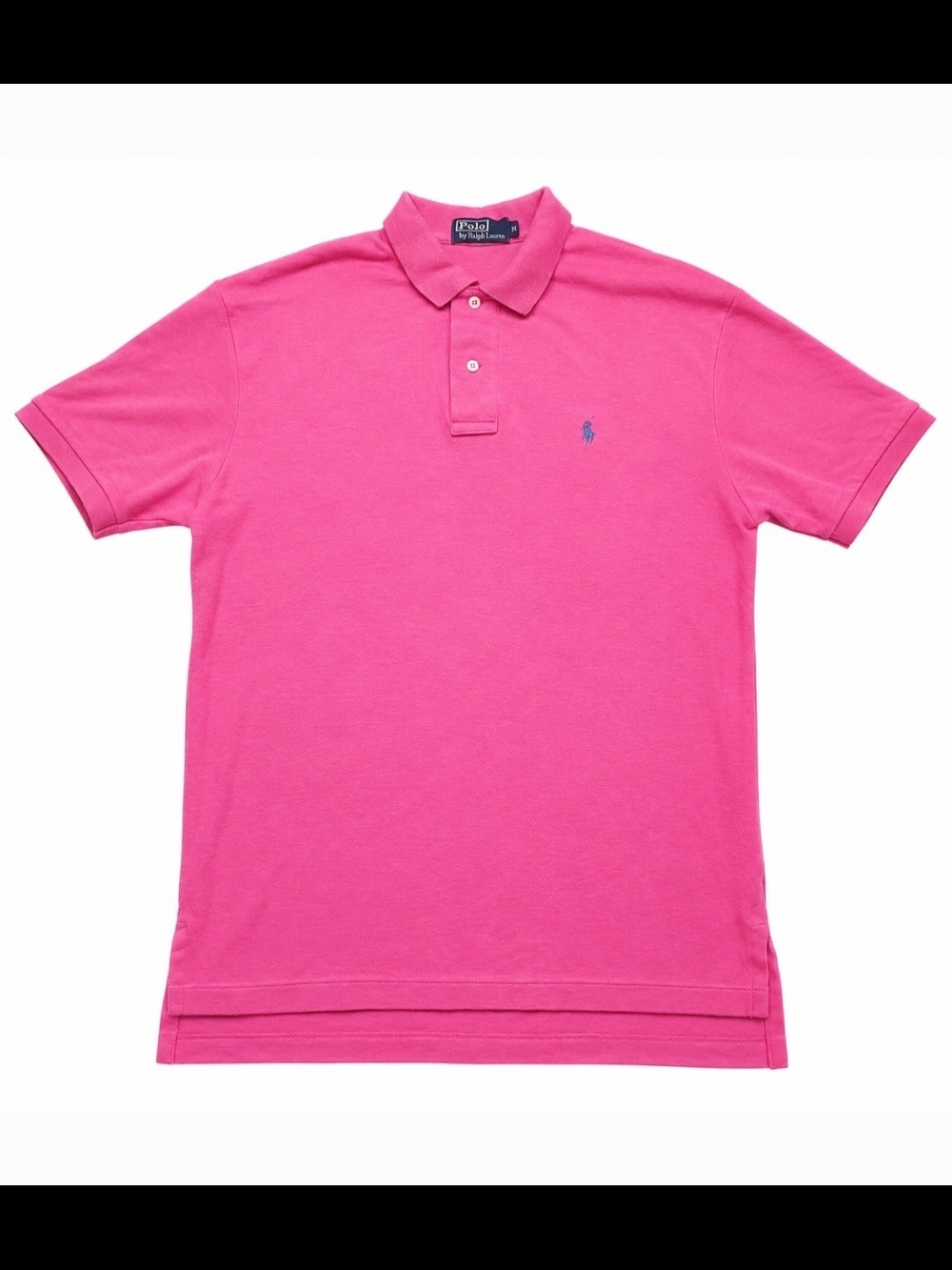 Polo Ralph Lauren Pink Polo Shirt Men's Medium Embroidered Pony Cotton